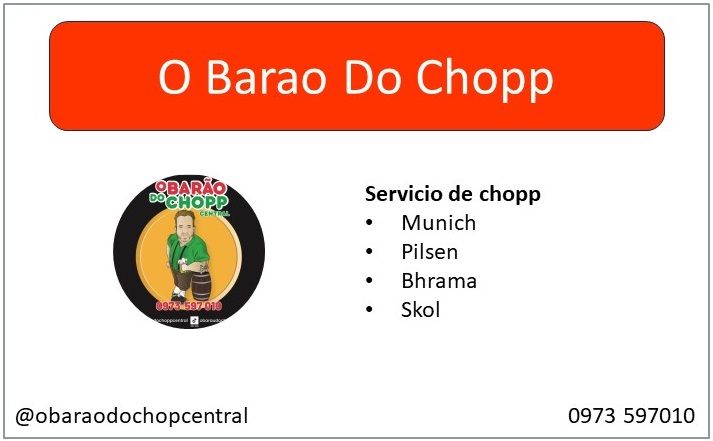 Luque es sin duda alguna territorio de “O Barao do Chopp”. Impecable atención y la birra mas fría que podes pedir. <br><br> Síguenos en Instagram: <a href="https://www.instagram.com/obaraudochoppcentral/" target="_blank" style="color: turquoise;">Instagram</a> <br>  Envía la palabra “fácileventos” aquí: <a href="https://wa.me/595973597010" target="_blank" style="color:#58D68D;">WhatsApp</a> para obtener presupuesto y recibir beneficios exclusivos.